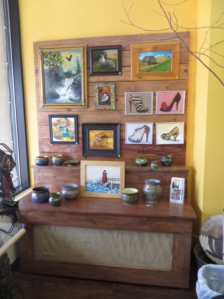 Art Guild display at Marigold Marketplace, March 2017