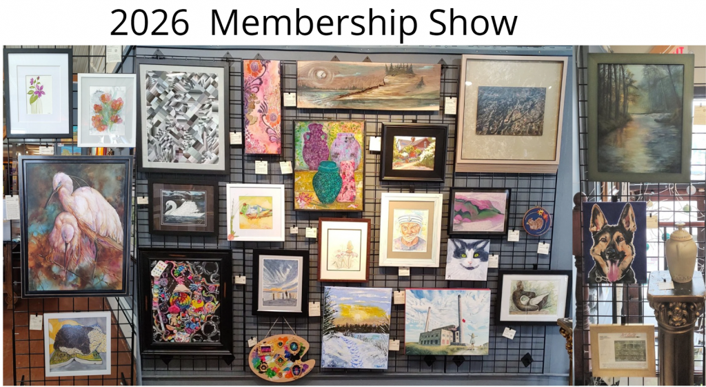 Photo of the 2026 Art Guild membership entries.