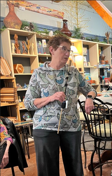 A photograph of Cheryl Anderson, artistically known as Dotting Chick.